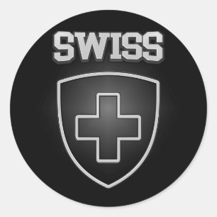 Sticker Rond Emblème suisse
