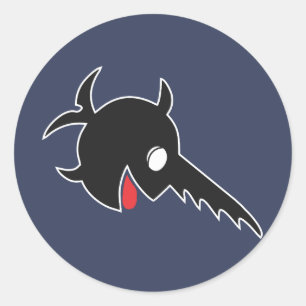 Sticker Rond Emblème U-96 - L'espadon riant