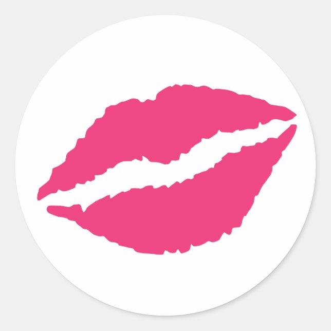 Sticker Rond Embrasse ! (Devant)