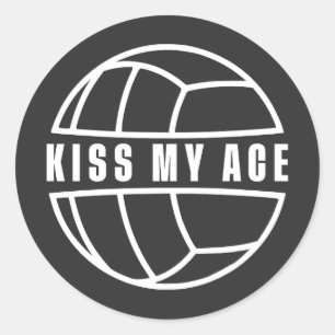 Sticker Rond Embrasse mon As