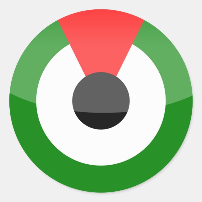 Sticker Rond Émirats arabes unis (Devant)