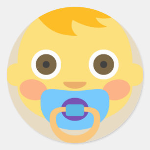 Sticker Rond Emoji bébé