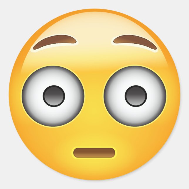 Sticker Rond Emoji du visage rouillé (Devant)