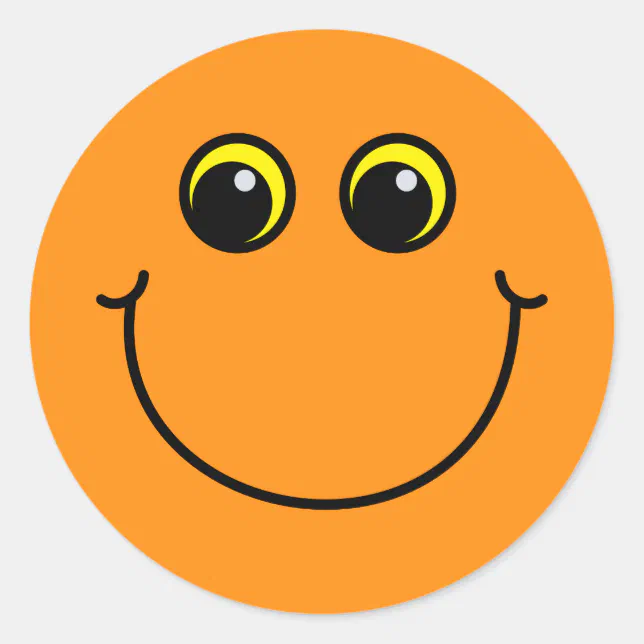 Stickers Sourire Noirs - Autocollants Muraux Faits Main En Plastique, Neufs