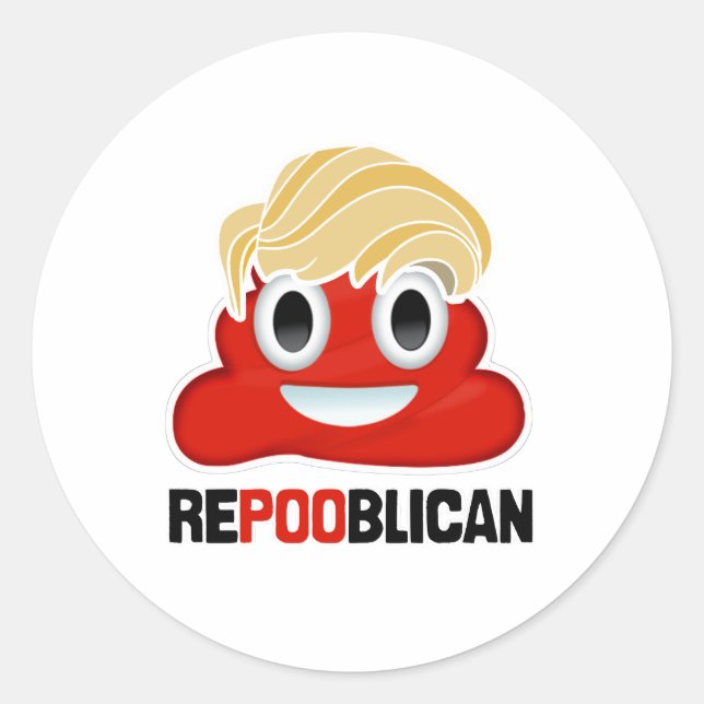 STICKER ROND ÉMOJI REPOOBLICAN - - (Devant)