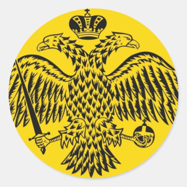Sticker Rond Empire byzantine (Devant)
