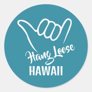 Sticker Rond Emplacement et couleur personnalisés Shaka