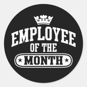 Sticker Rond Employé Du Mois