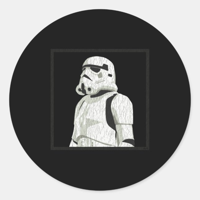 Sticker Rond Employee Of The Month Trooper  (Devant)