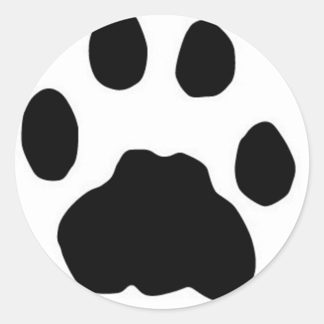 STICKER ROND EMPREINTE DE PATTE COUGAR (Devant)
