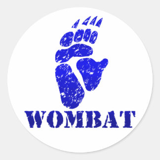 Sticker Rond Empreinte Wombat III