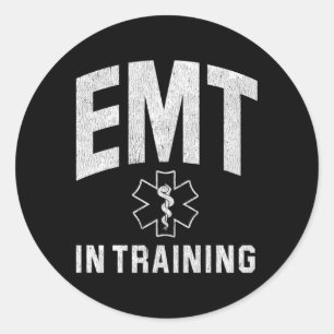 Sticker Rond Emt Étudiant En Formation
