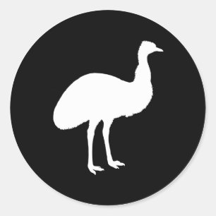 Sticker Rond Emu