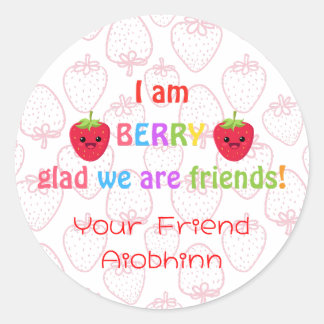 Sticker Rond En classe Saint-Valentin