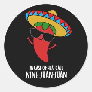 Sticker Rond En Coque De Chaleur Appelez Neuf Juan Juan Pun Dar
