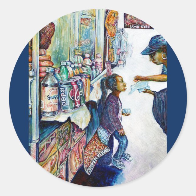 Sticker Rond En fin de compte produit de l'espoir (Devant)