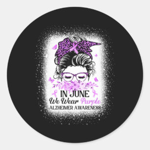 Sticker Rond En Juin, Nous Portons Le Mess De Sensibilisation À