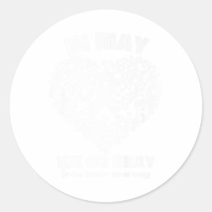 Sticker Rond En Mai Nous Allons Gris Cerveau Tumeur Mois de sen