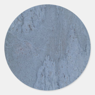 Sticker rond en marbre bleu