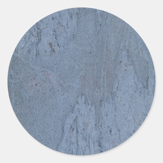 Sticker rond en marbre bleu (Devant)