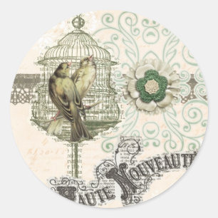 Sticker Rond En Paris de Haute Nouveau