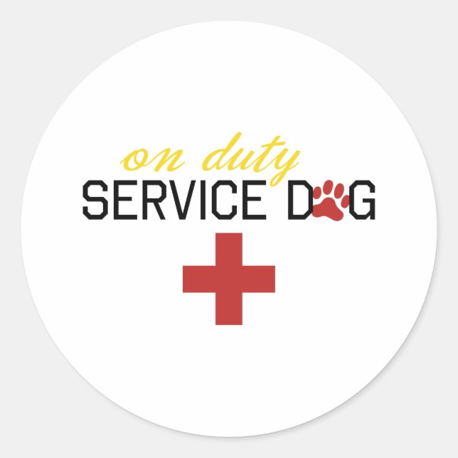 Sticker Rond En service (Devant)