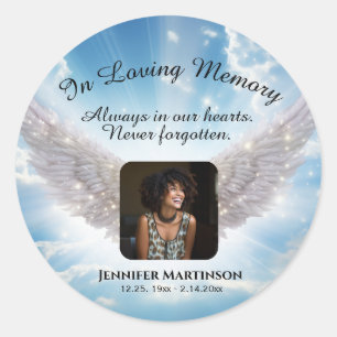 Sticker Rond En souvenir affectueux