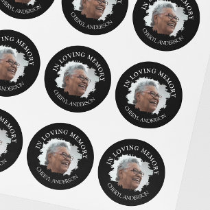 Sticker Rond En Souvenir   Mémorial Photo