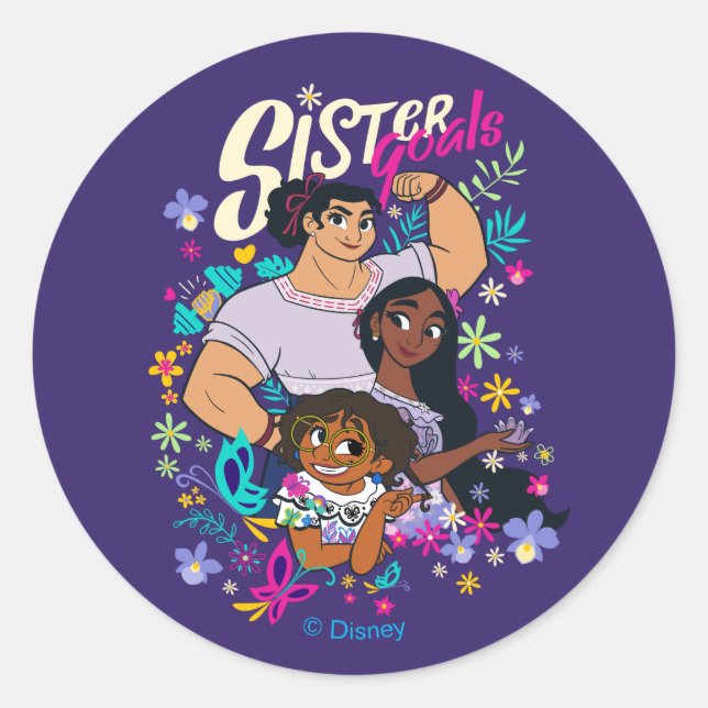 Sticker Rond Encanto | Soeurs (Devant)