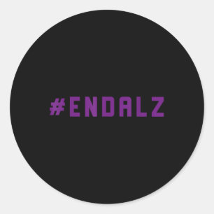 Sticker Rond #end Fin des Heimers pour la sensibilisation aux H