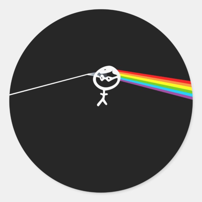Sticker Rond endlcg_Dark Side of the moon (Devant)