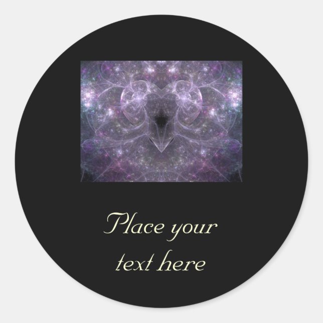 Sticker Rond Énergie de l'amour (Devant)