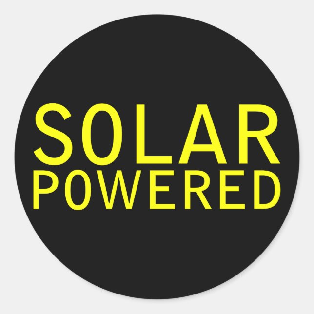 Sticker Rond énergie solaire (Devant)
