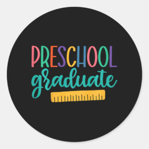Sticker Rond Enfants 2023 Pré-k Diplômé de l'école maternelle g