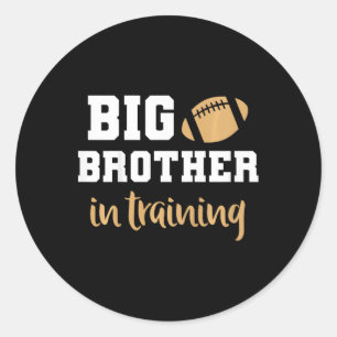 Sticker Rond Enfants Big Brother Football Faire-part de grosses