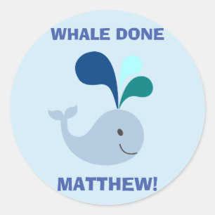 Sticker Rond Enfants Bon Emploi Encouragement Récompense Mignon