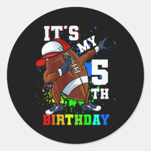 Sticker Rond Enfants C'Est Mon 5e Anniversaire 5 Anniversaire D