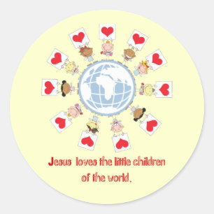 Sticker Rond Enfants du monde