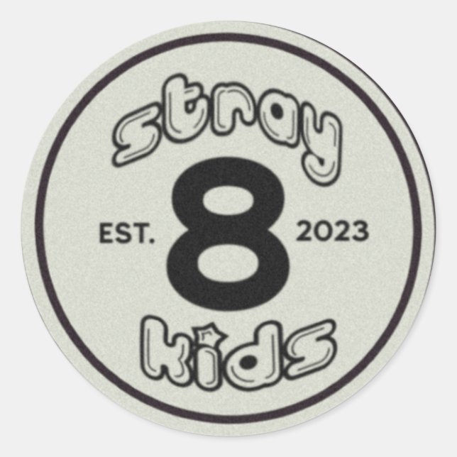 Sticker Rond Enfants errants [autocollants] (Devant)