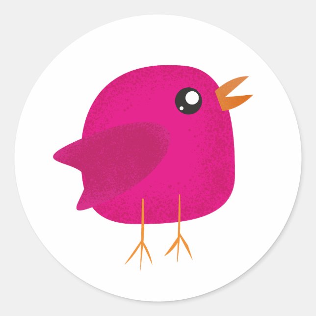 Sticker Rond Enfants mignonette birdy (Devant)
