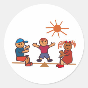 Sticker Rond Enfants-Totters