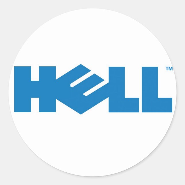 Sticker Rond Enfer à coller (Devant)