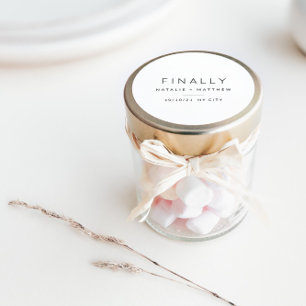 Sticker Rond Enfin, sauvegardez la date