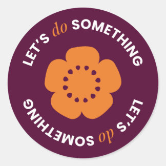 Sticker Rond EngenderHealth : Faisons quelque chose - Autocolla