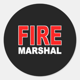 Sticker Rond Enquêteur général des incendies Commissaire des po