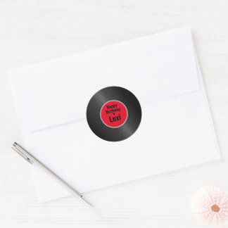 Sticker Rond Enregistrement