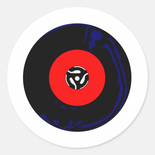 Sticker Rond Enregistrement unique à 45 tr/min (Devant)