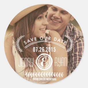 STICKER ROND ENREGISTRER NOTRE DATE   ENREGISTRER LES BOUCHONS 