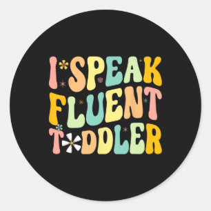 Sticker Rond Enseignant De Garderie Joyeux 100E Jour D'École 10