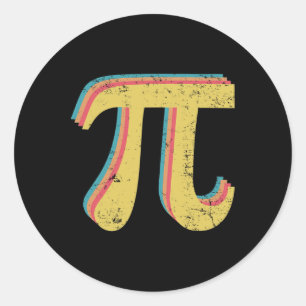 Sticker Rond Enseignant Geek Pi Math 3.14 Jour Pi